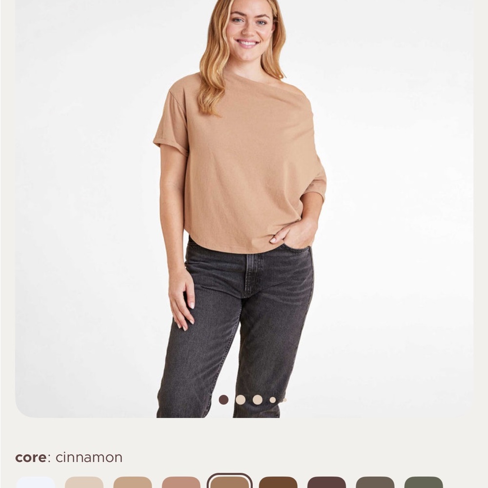 nuuds Darylann Denner Cinnamon Off the shoulder Women's Tee